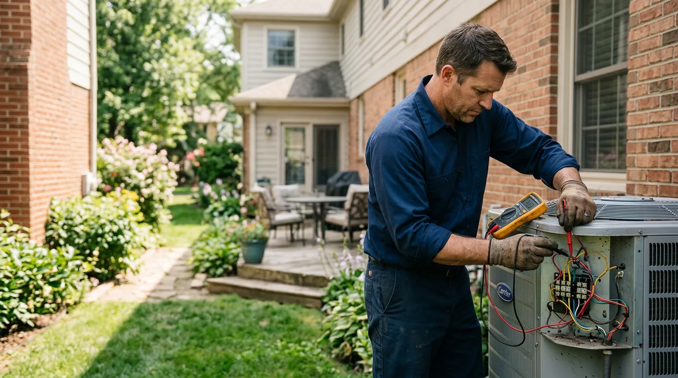 HVAC technician working near Villa Rica, GA